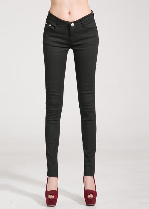 Color pencil pants slim slimming candy-colored pants