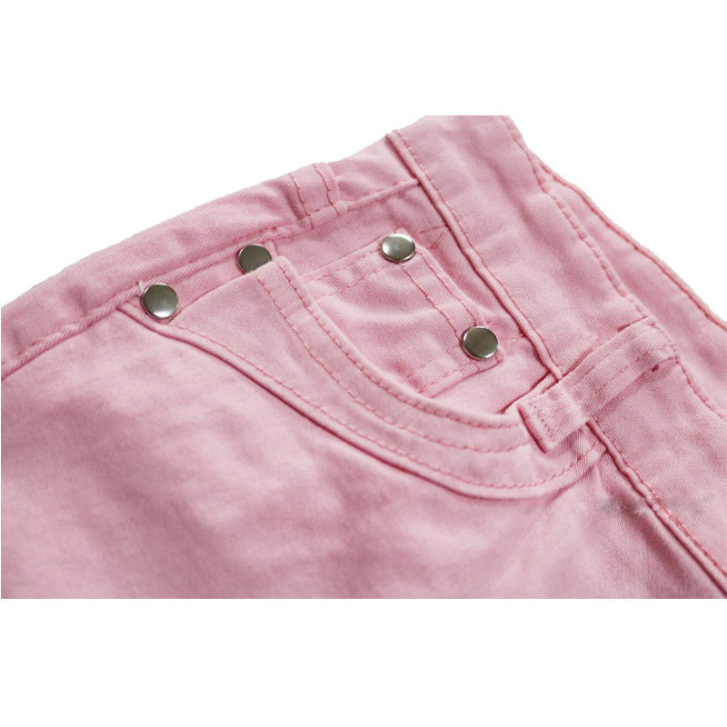 Color pencil pants slim slimming candy-colored pants