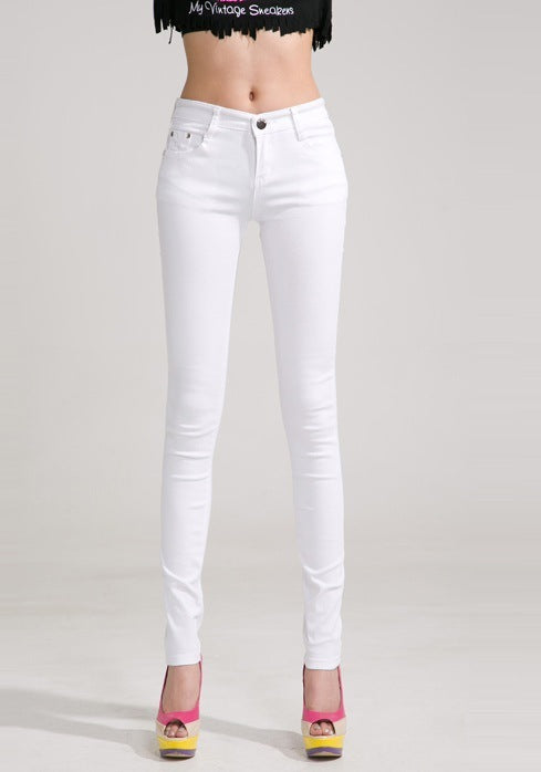Color pencil pants slim slimming candy-colored pants