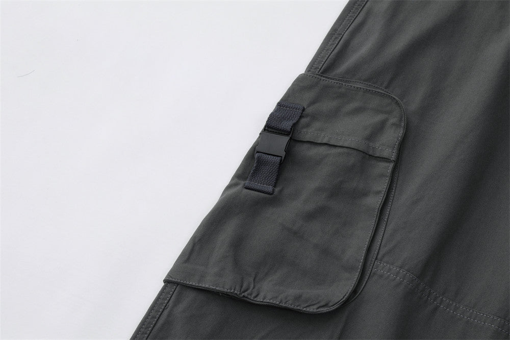 Stylish Multi-pocket Straight Cargo Pants Male