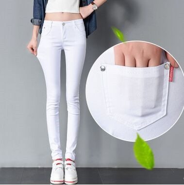 Color pencil pants slim slimming candy-colored pants