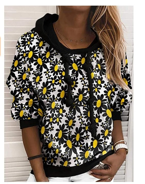 Women's Long-sleeved Autumn And Winter Striped Printed Sweater