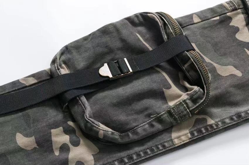 Men's Trendy Pocket Slim Camo Cargo Pants