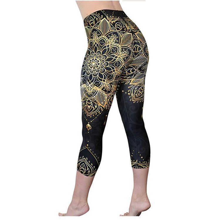 Printed High Waist High Elastic Running Fitness Sports Yoga Pants