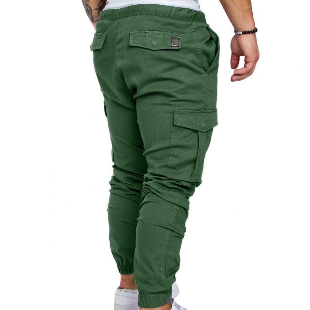 New Men's Casual Jogging Pants Solid Color Pocket Pants Sports Pants Men's Trousers Street Hip Halen Jogging Pants