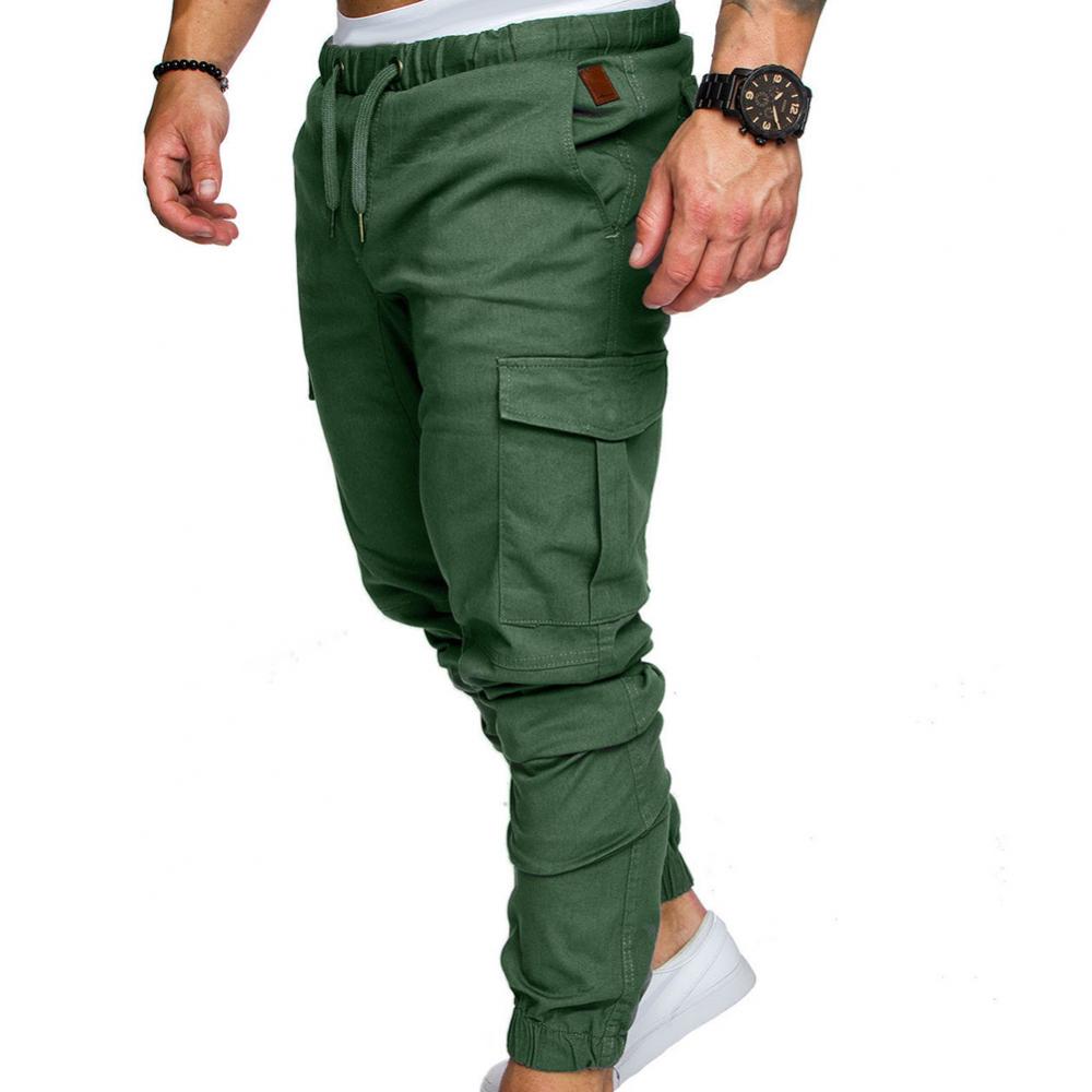 New Men's Casual Jogging Pants Solid Color Pocket Pants Sports Pants Men's Trousers Street Hip Halen Jogging Pants