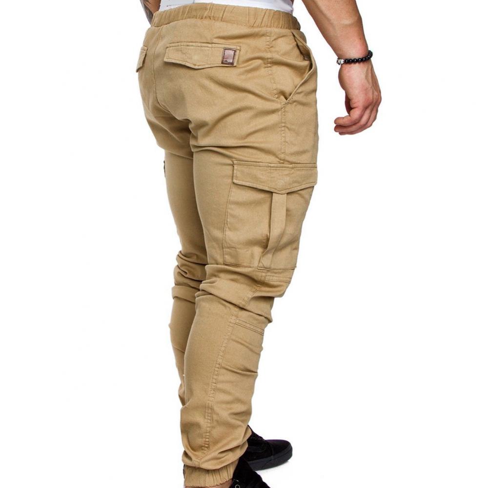 New Men's Casual Jogging Pants Solid Color Pocket Pants Sports Pants Men's Trousers Street Hip Halen Jogging Pants