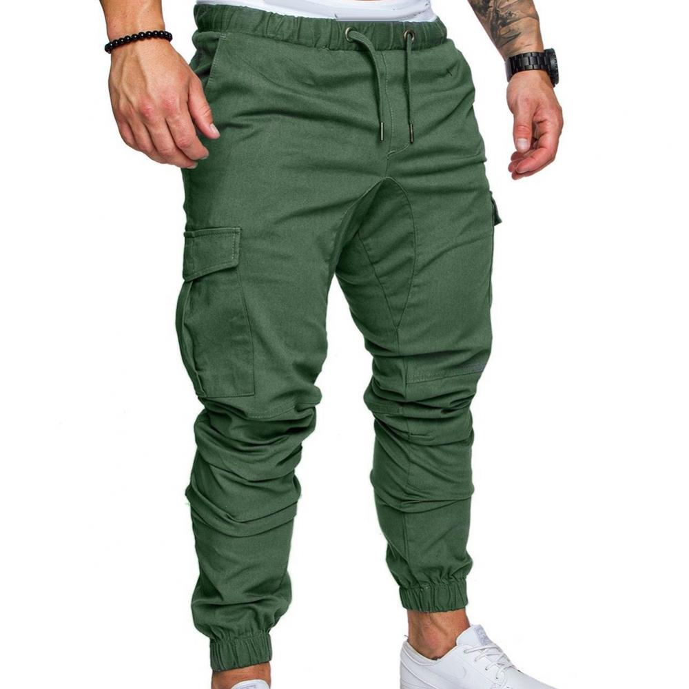 New Men's Casual Jogging Pants Solid Color Pocket Pants Sports Pants Men's Trousers Street Hip Halen Jogging Pants