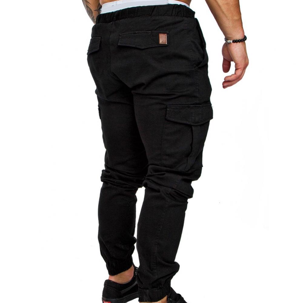 New Men's Casual Jogging Pants Solid Color Pocket Pants Sports Pants Men's Trousers Street Hip Halen Jogging Pants