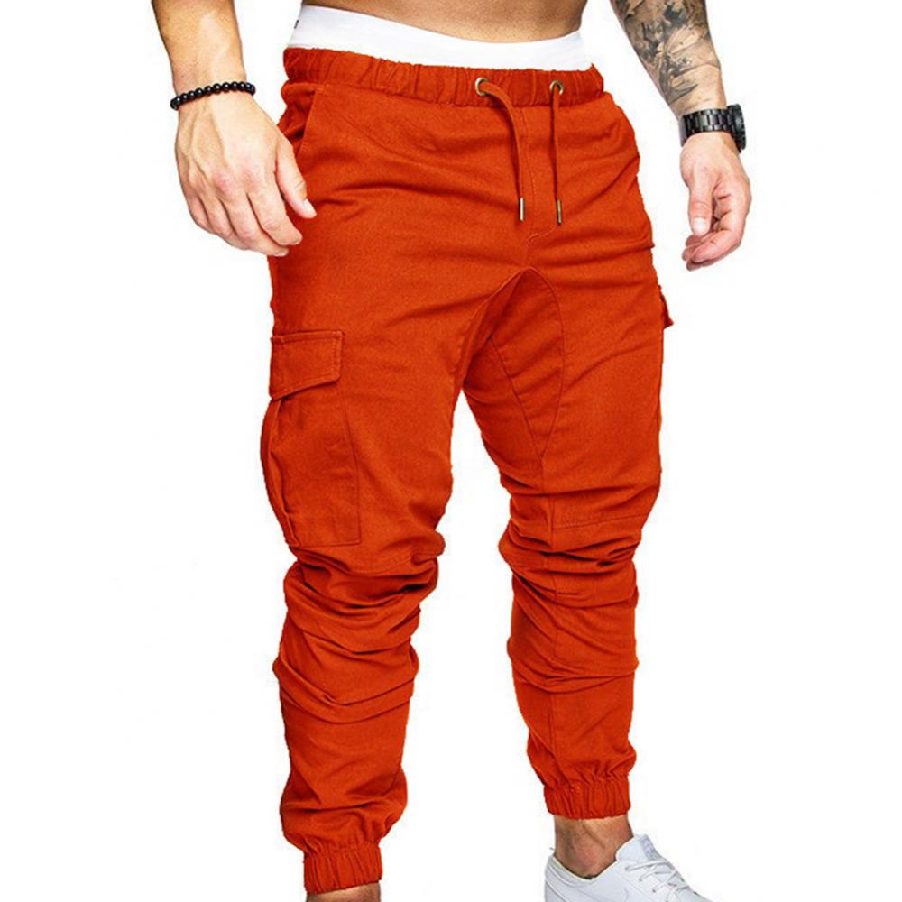 New Men's Casual Jogging Pants Solid Color Pocket Pants Sports Pants Men's Trousers Street Hip Halen Jogging Pants