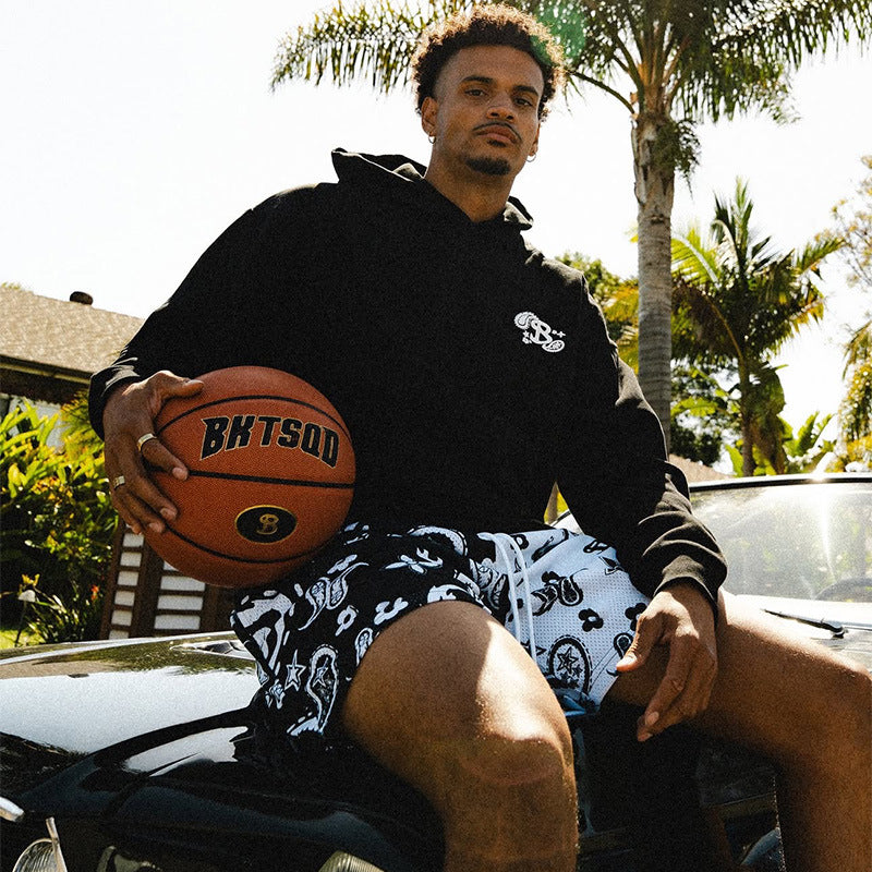BKTSQD Men's Casual Sports shorts men mesh quick-dry Training fitness basketball beach pants men summer New loose running shorts