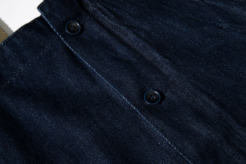 Denim Navy Deck Overalls Washed Overalls