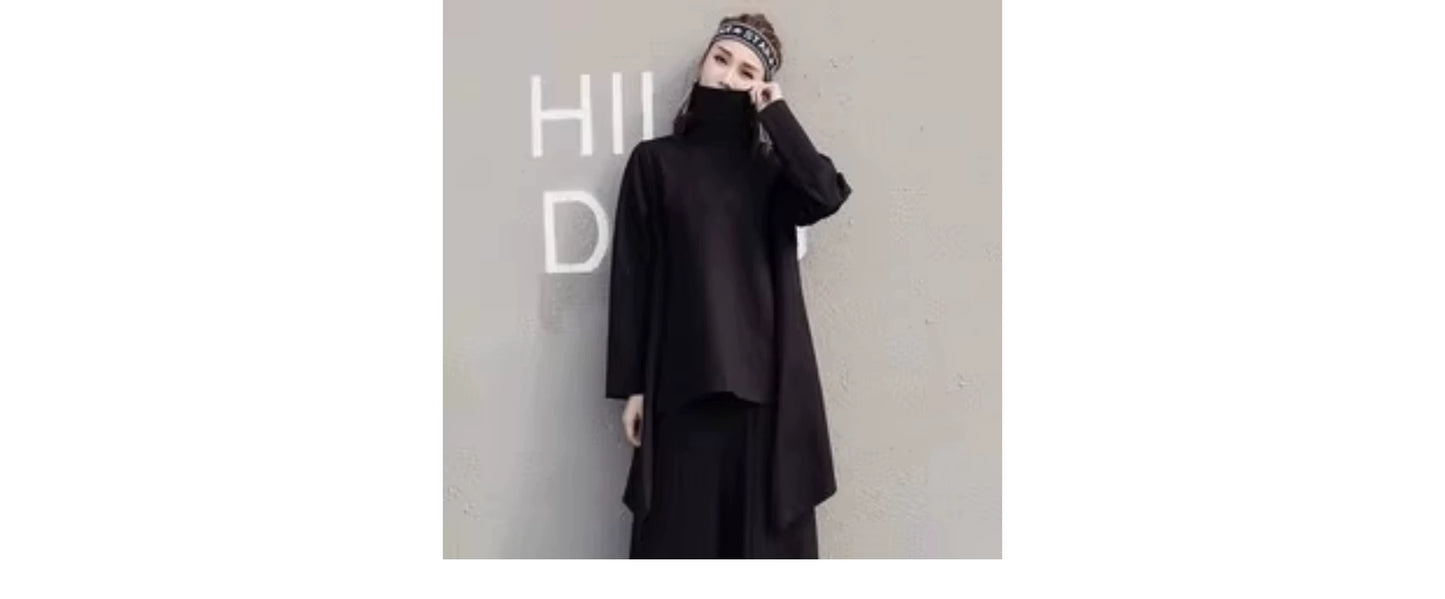Dark Cool Irregular Casual Hanging Crotch Tappered Pants