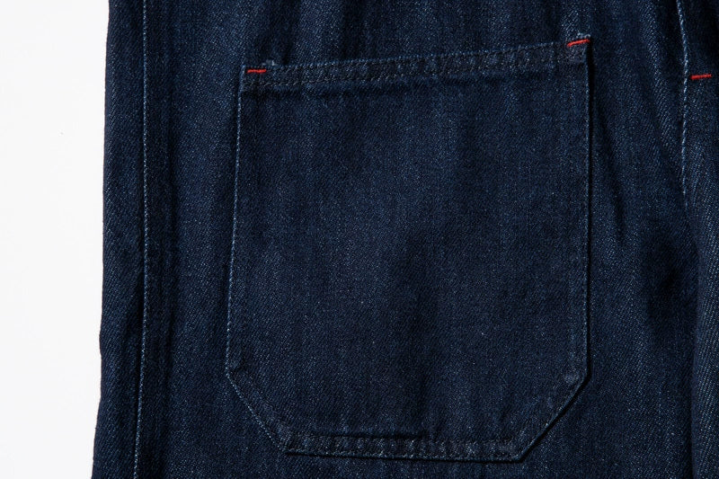 Denim Navy Deck Overalls Washed Overalls