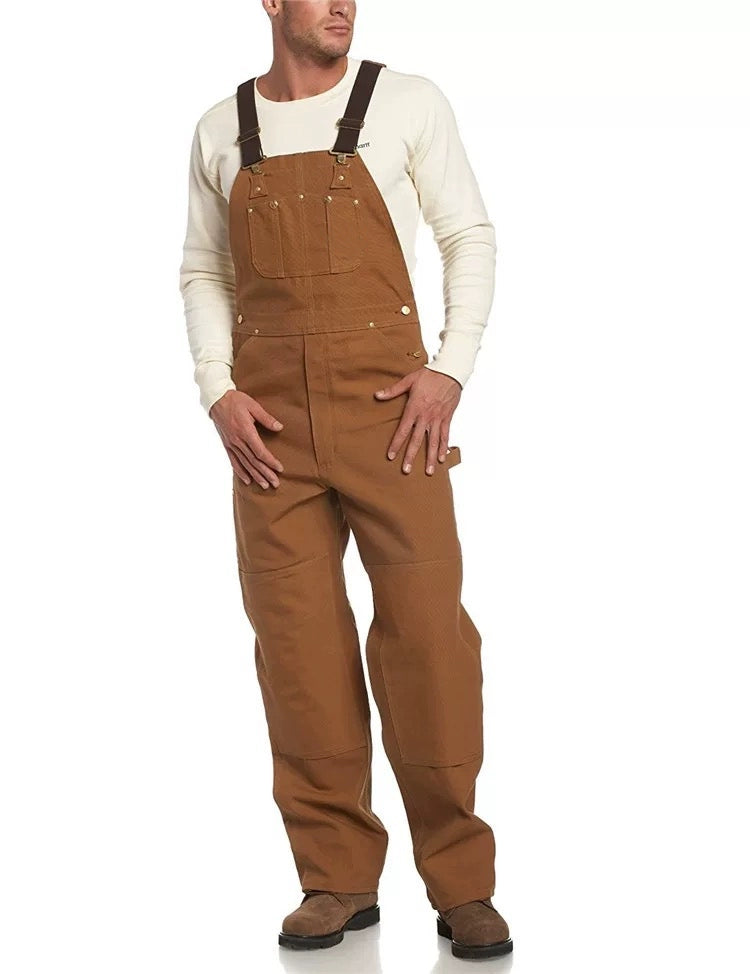 Denim Navy Deck Overalls Washed Overalls