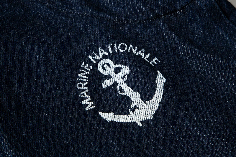 Denim Navy Deck Overalls Washed Overalls