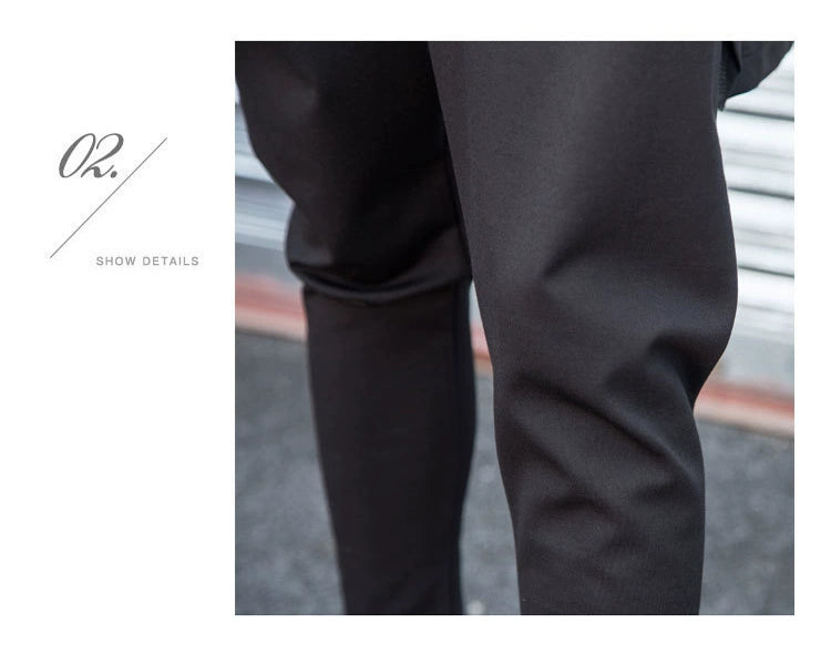 Dark Cool Irregular Casual Hanging Crotch Tappered Pants