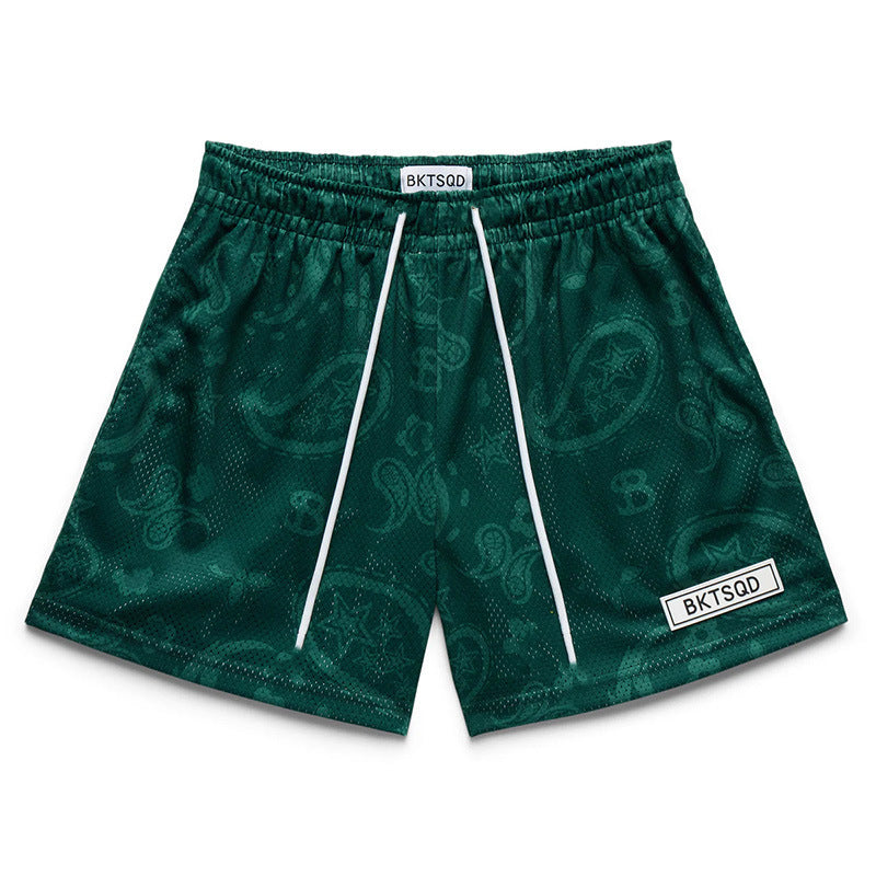 BKTSQD Men's Casual Sports shorts men mesh quick-dry Training fitness basketball beach pants men summer New loose running shorts