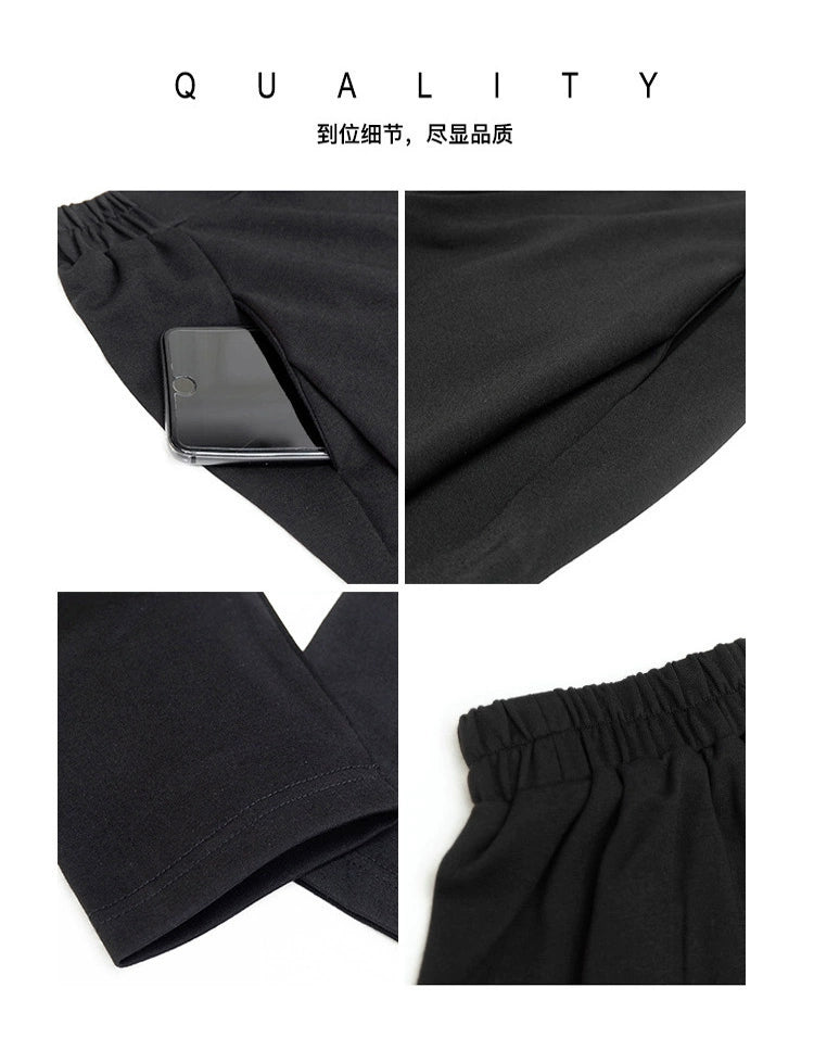Dark Cool Irregular Casual Hanging Crotch Tappered Pants