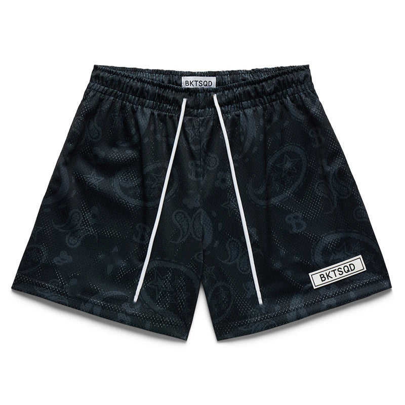 BKTSQD Men's Casual Sports shorts men mesh quick-dry Training fitness basketball beach pants men summer New loose running shorts