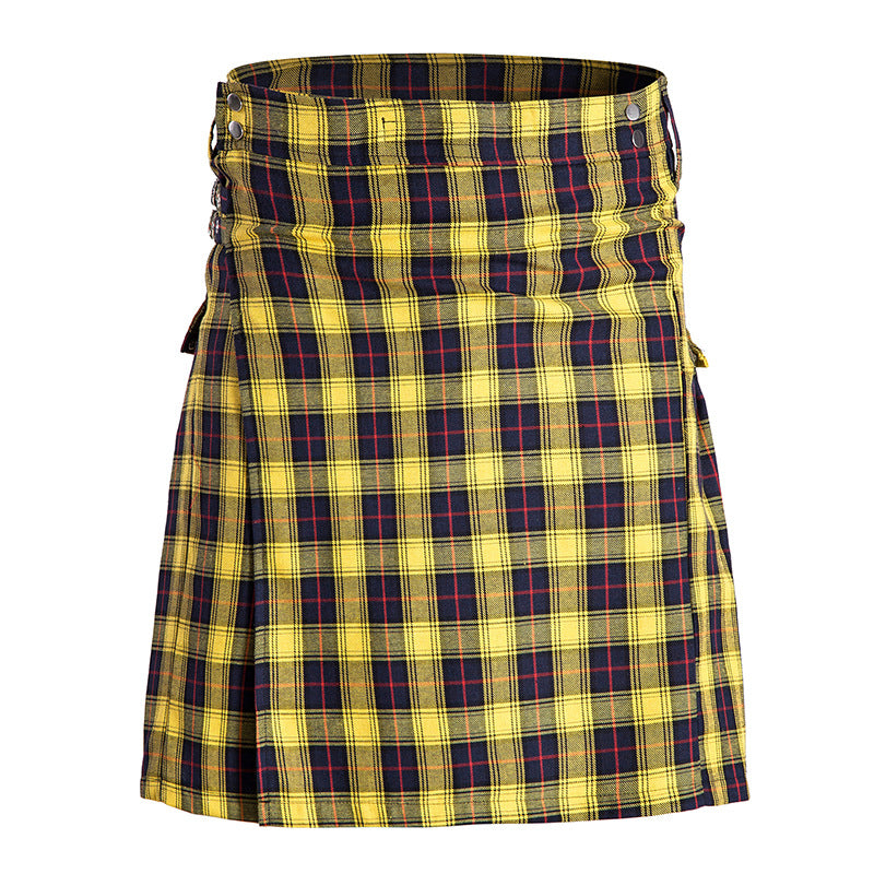 Ethnic Style Men Woman Scotlandskirt Highland Kilt Mens Skirt Plaid Cotton Kilts Traditional National Cloth N01