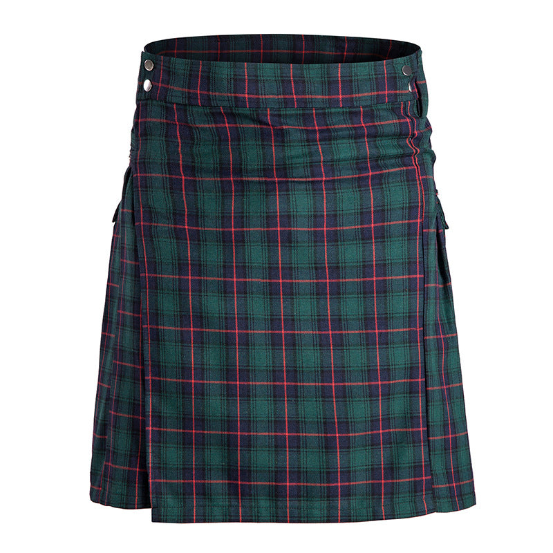 Ethnic Style Men Woman Scotlandskirt Highland Kilt Mens Skirt Plaid Cotton Kilts Traditional National Cloth N01