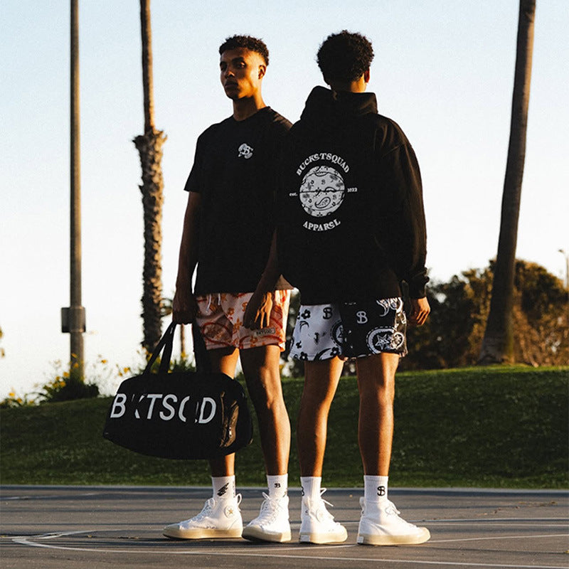 BKTSQD Men's Casual Sports shorts men mesh quick-dry Training fitness basketball beach pants men summer New loose running shorts