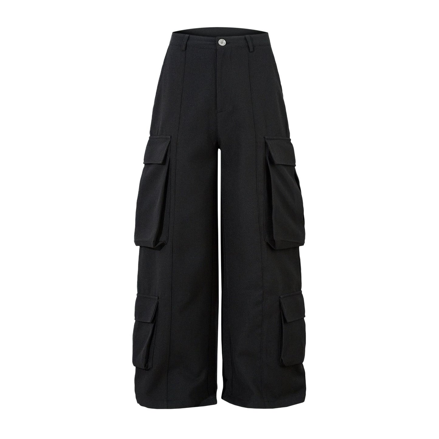 Spring Retro Stereo Design Loose Cargo Pants