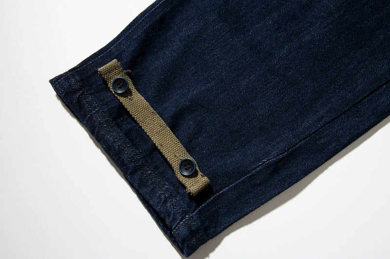 Denim Navy Deck Overalls Washed Overalls