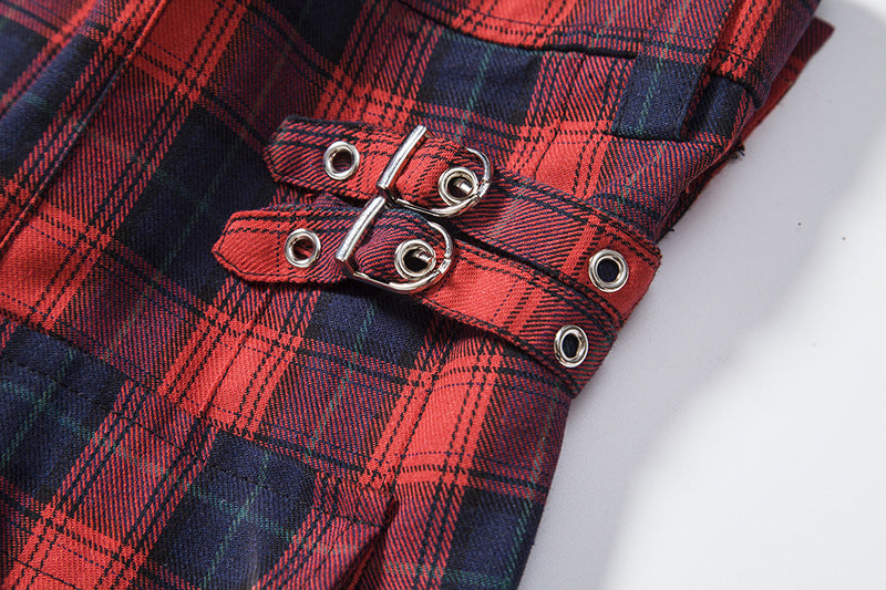 Ethnic Style Men Woman Scotlandskirt Highland Kilt Mens Skirt Plaid Cotton Kilts Traditional National Cloth N01