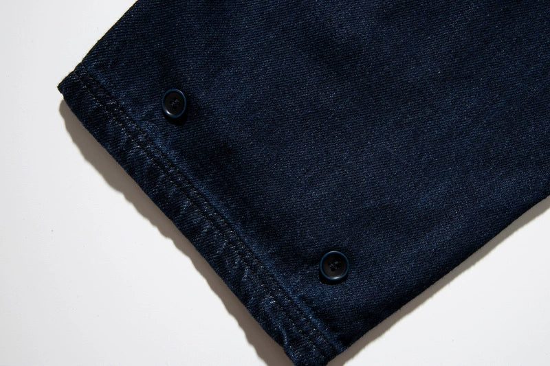 Denim Navy Deck Overalls Washed Overalls