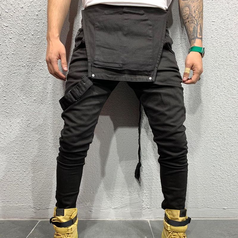 Casual Suspender Distressed Jeans Pant Modish Strap Overalls