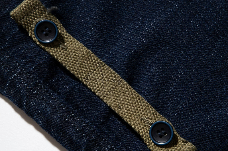 Denim Navy Deck Overalls Washed Overalls