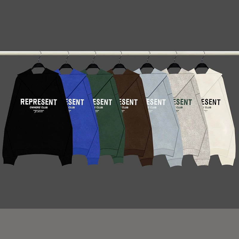 Present Track Basic Style Special-Interest Fashion Brand American Autumn and Winter Loose Men Couple Hooded Sweater