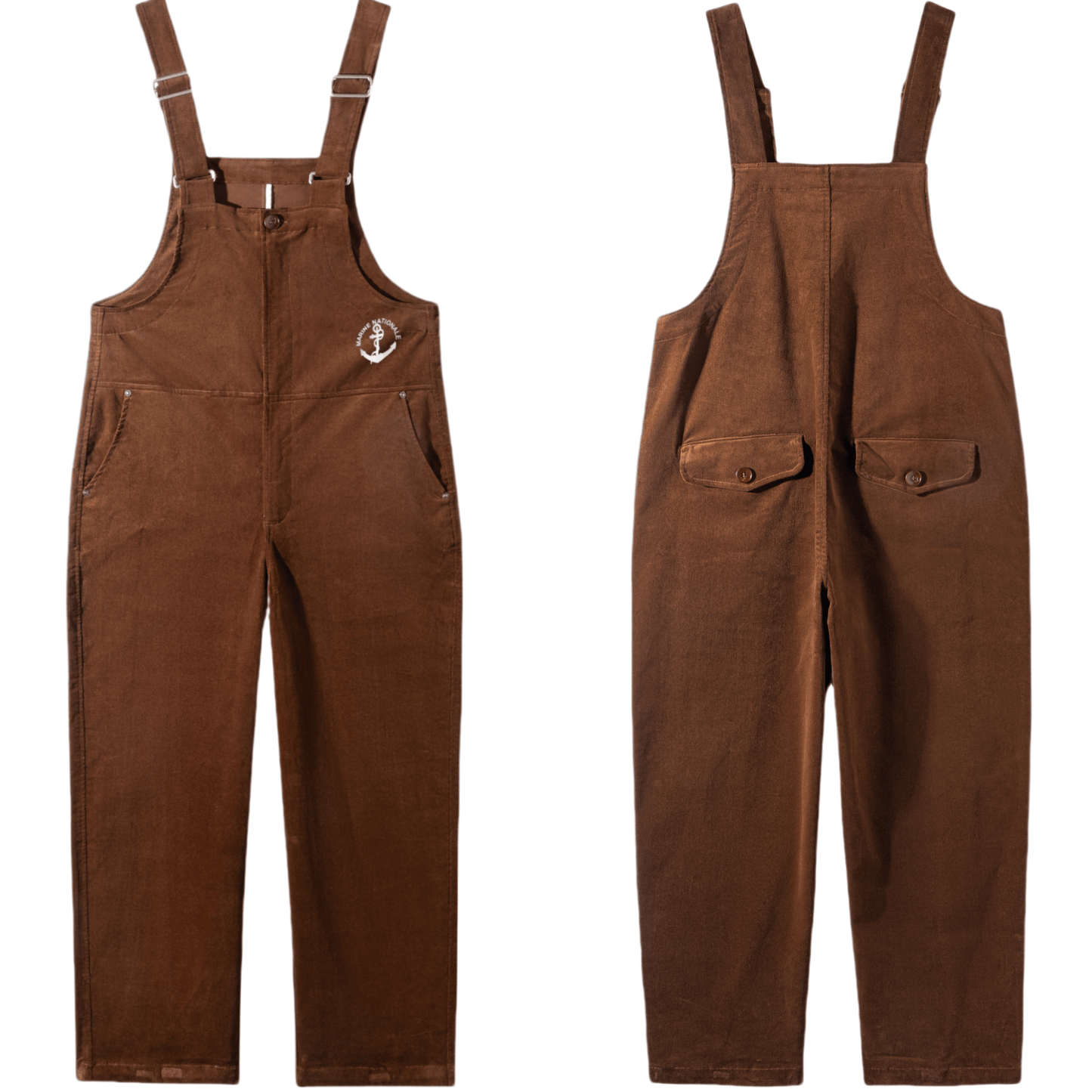 Denim Navy Deck Overalls Washed Overalls