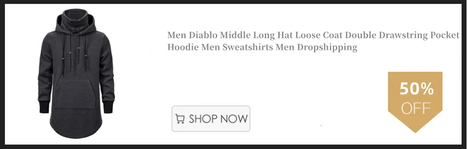 Streetwear Hoodies Men 2025 Fashion Hooded Loose Coat Zipper Hoodies with Side Lashing Crossed Plus Size Sweatshirt Men
