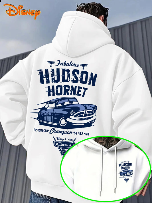 Men's Hoodies - Lightning McQueen Racing Graphics Pullover Sweatshirt Front Pocket Loose Hooded Sweater Fall/Winter Casual