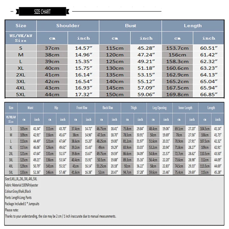 American Style Fashion Jumpsuits Men's Simple Solid All-match Rompers Streetwear Hot Sale City Walk Bodysuits S-5XL
