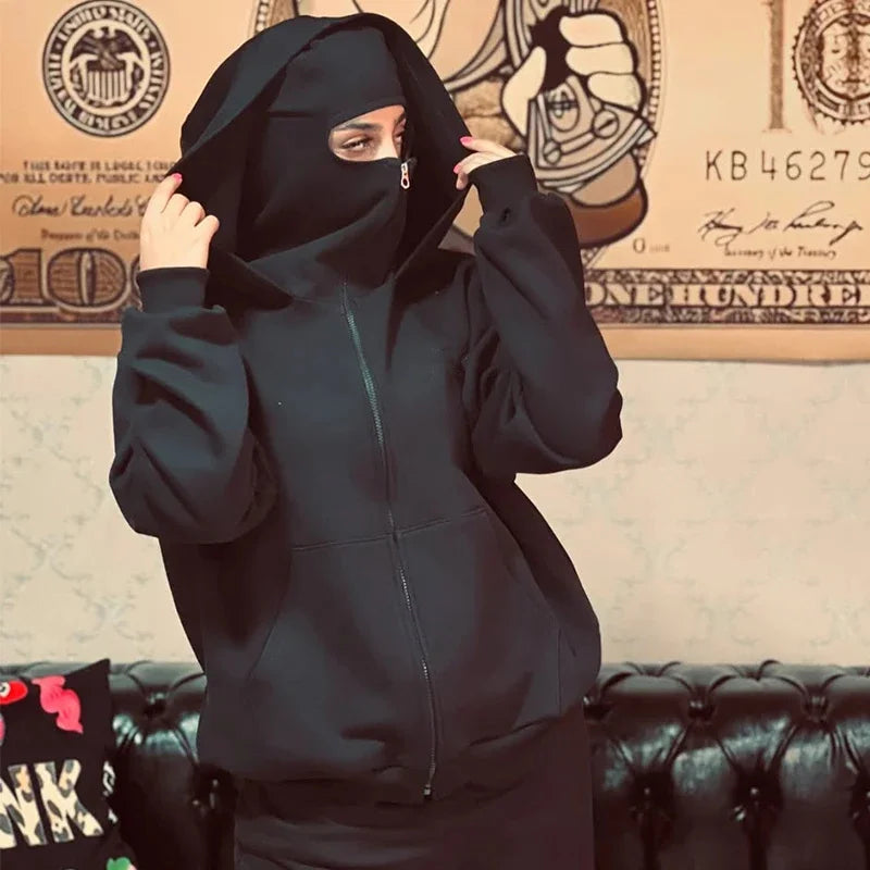 New Hoodies Men zipper Cardigan harajuku black sweatshirts hip hop swag style skateboard streetwear Cloak Hooded jacket coat