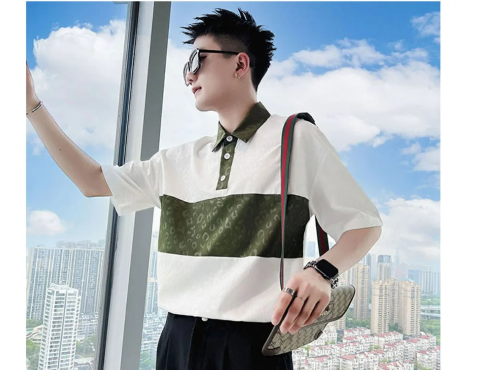 Summer Shirts for Men New 2025 Trendy Brand High-end Short-sleeve Stylish Tops