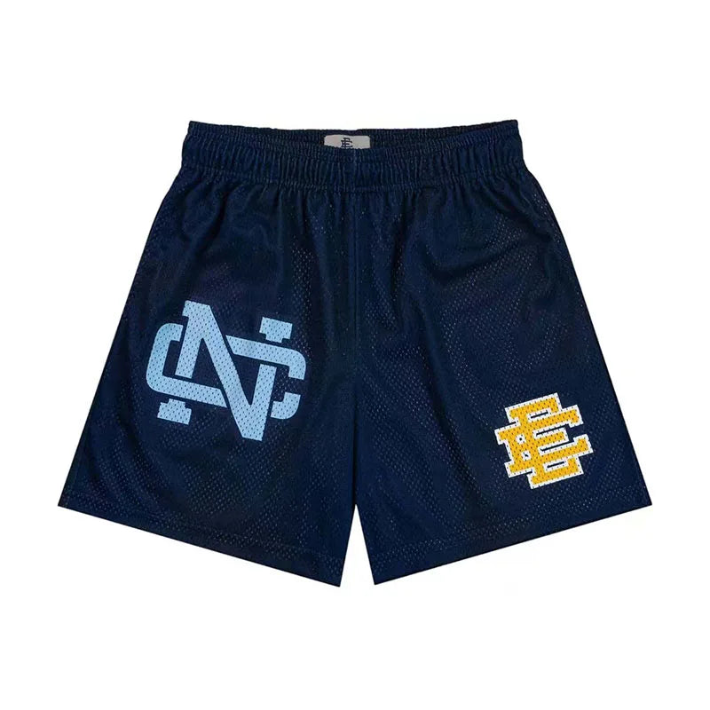 2025 New Summer EE ERIC EMANUEL Basic Mesh Short Classic Floral Printed Gym Shorts Men's Basketball Sports Casual