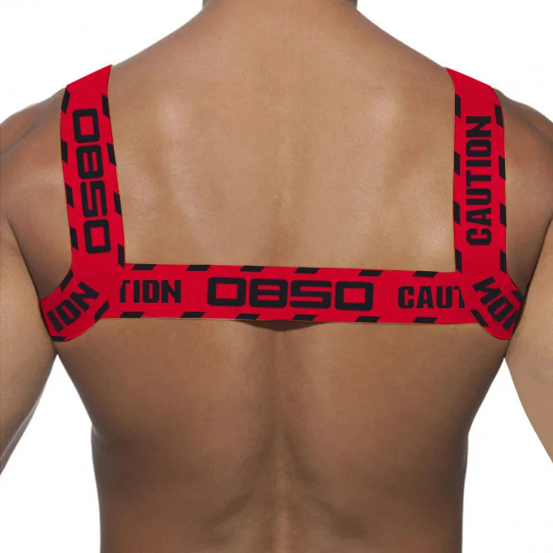 Men's Shoulder Straps Chest Bodybuilding Muscle Straps Party Trend, Stretch, Decorative Shoulder Straps