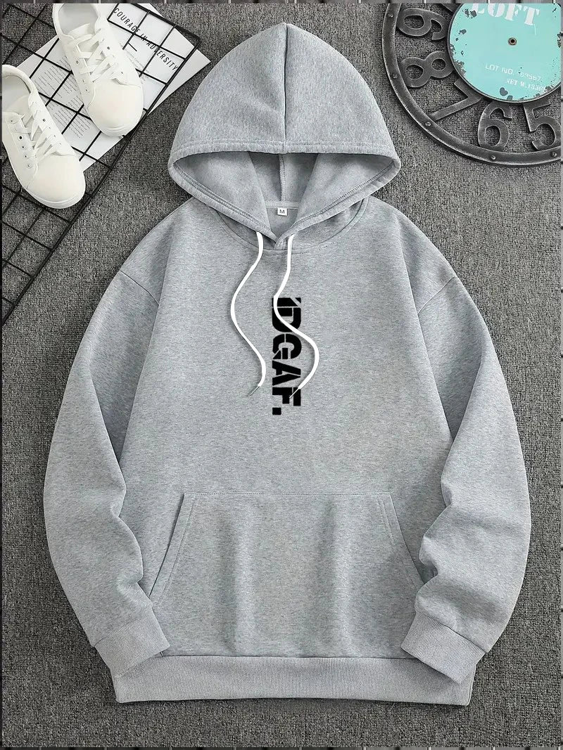 The new men's hoodie for Spring and Autumn 2025 is comfortable soft casual and fashionable with letter prints