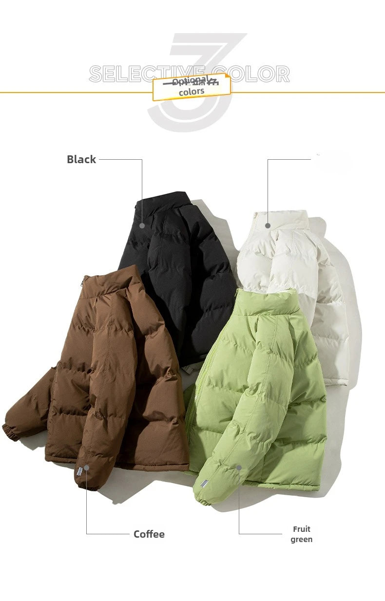 Winter New Comfortable Breathable Trendy Versatile Windproof Cotton Jacket for Men's Outdoor Sports and Leisure Warm Jacket