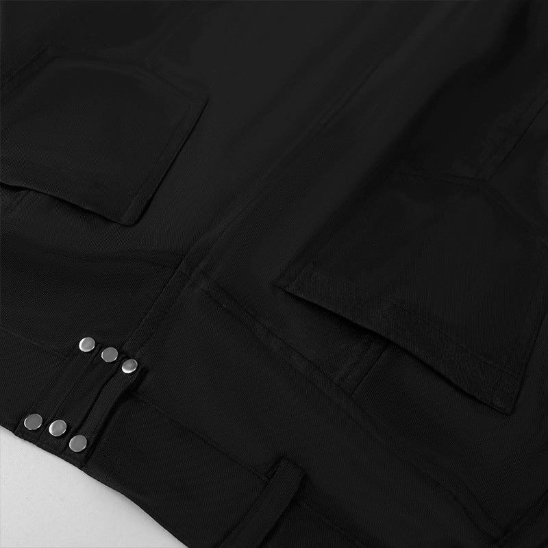 Gothic Men's Half Skirt Jacquard Steampunk Stylish Kilt Open Front Harujuku Burlesque Fringe Traditional Skirts