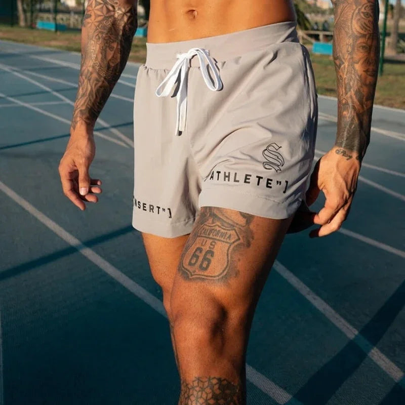 2025 summer Jogging Sweatpants men Running shorts Breathable Fitness sports Single layer Shorts Men Quick Dry Training Shorts