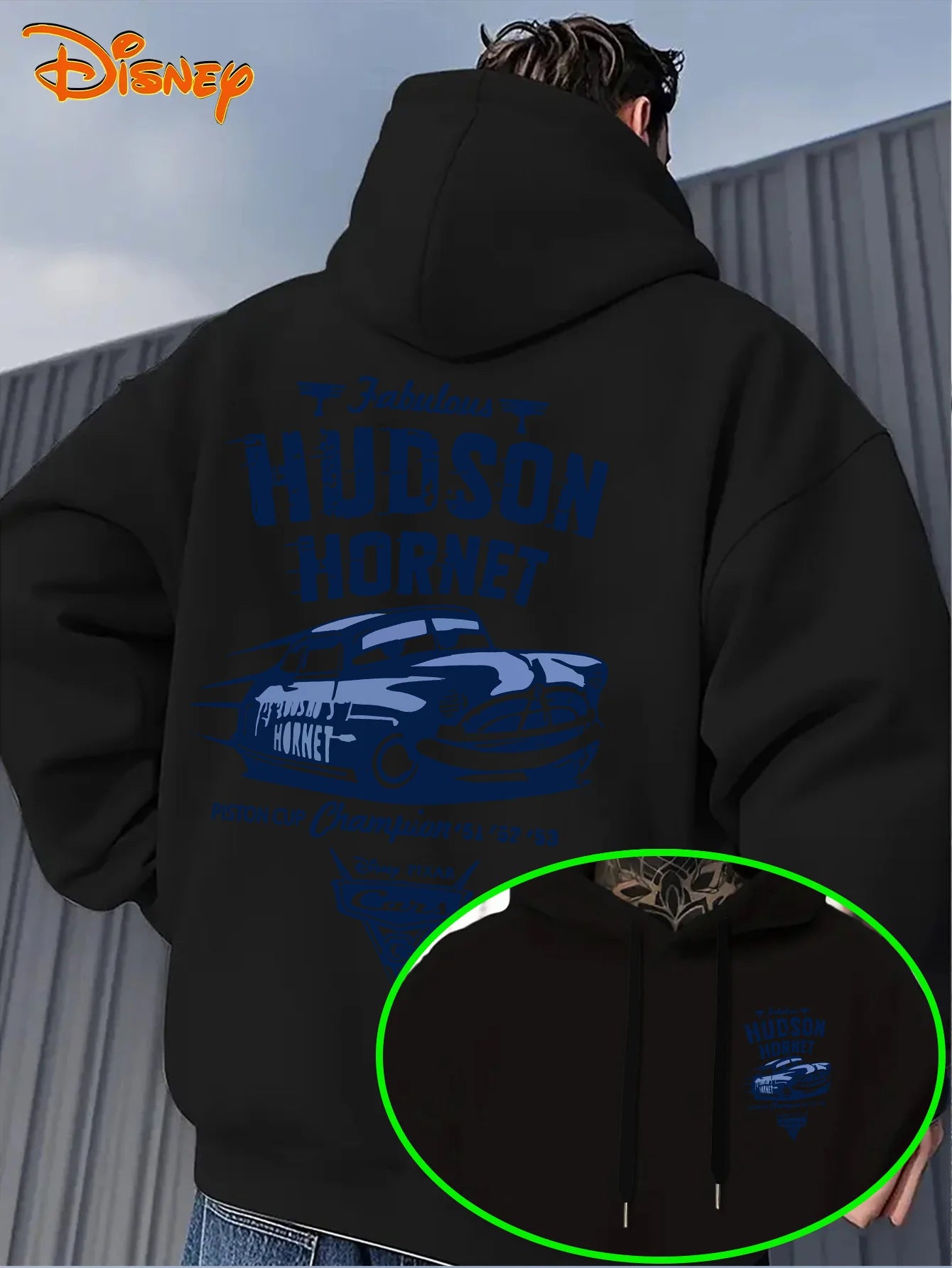 Men's Hoodies - Lightning McQueen Racing Graphics Pullover Sweatshirt Front Pocket Loose Hooded Sweater Fall/Winter Casual