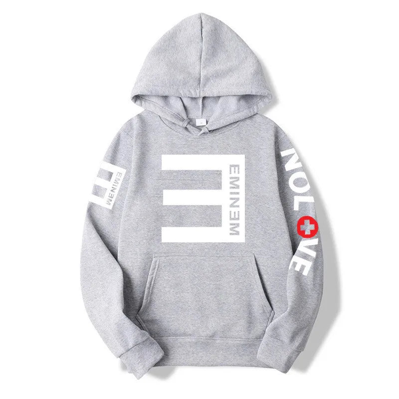 Rapper Eminem Music Album Hoodies World Tour Gift for Fan Graphic Hoodie Men Women Hip Hop Style Oversized Sweatshirt Streetwear