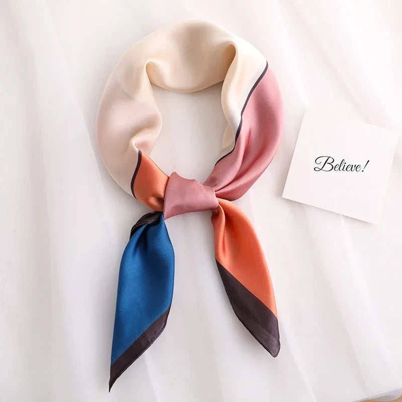 Scarf Women Silk Satin Scarf for Women Neckerchief luxury Scarf Foulard Women Bandana Silk Scarves Laven Official Store WJ002