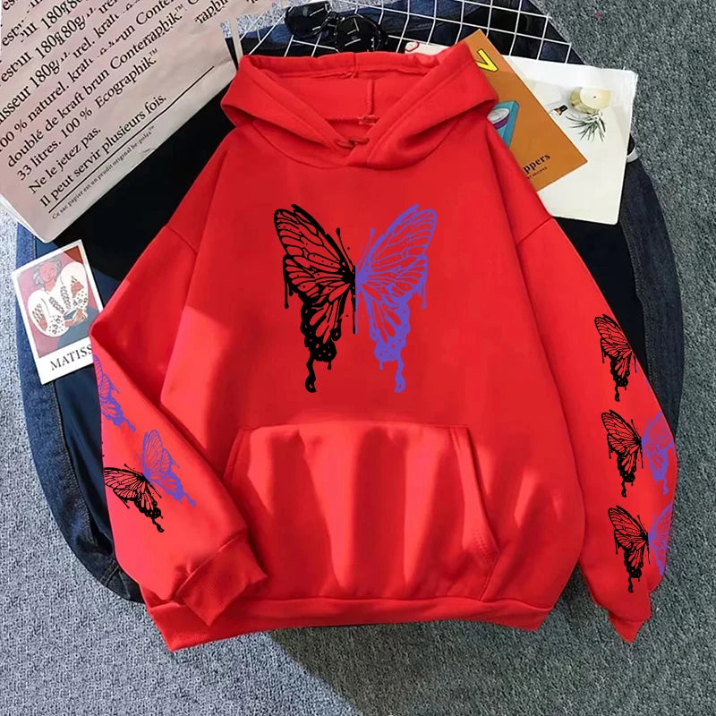 Womens Hoodies Printing Casual Sweatshirts Home Loose Pullover Versatile Tops Y2k 2025 Hot Sales Fashion Sports Jogging Clothing